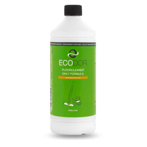 Ecodor EcoFloor Daily Formula floor cleaner concentrate 1 litre for robot mops, robot vacuums with mopping function and hard floors.
